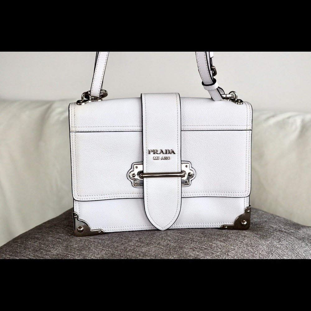 Prada white crossbody/ shoulder bag